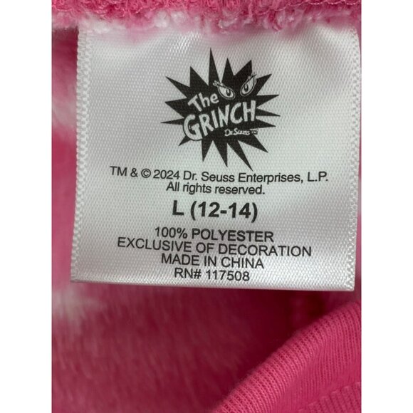 The Grinch Womens Plush Wooby Jogger Pink Large 12-14 - Picture 9 of 11